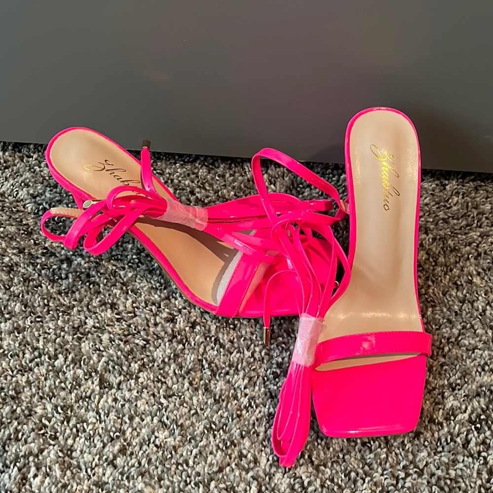 New lace up heels